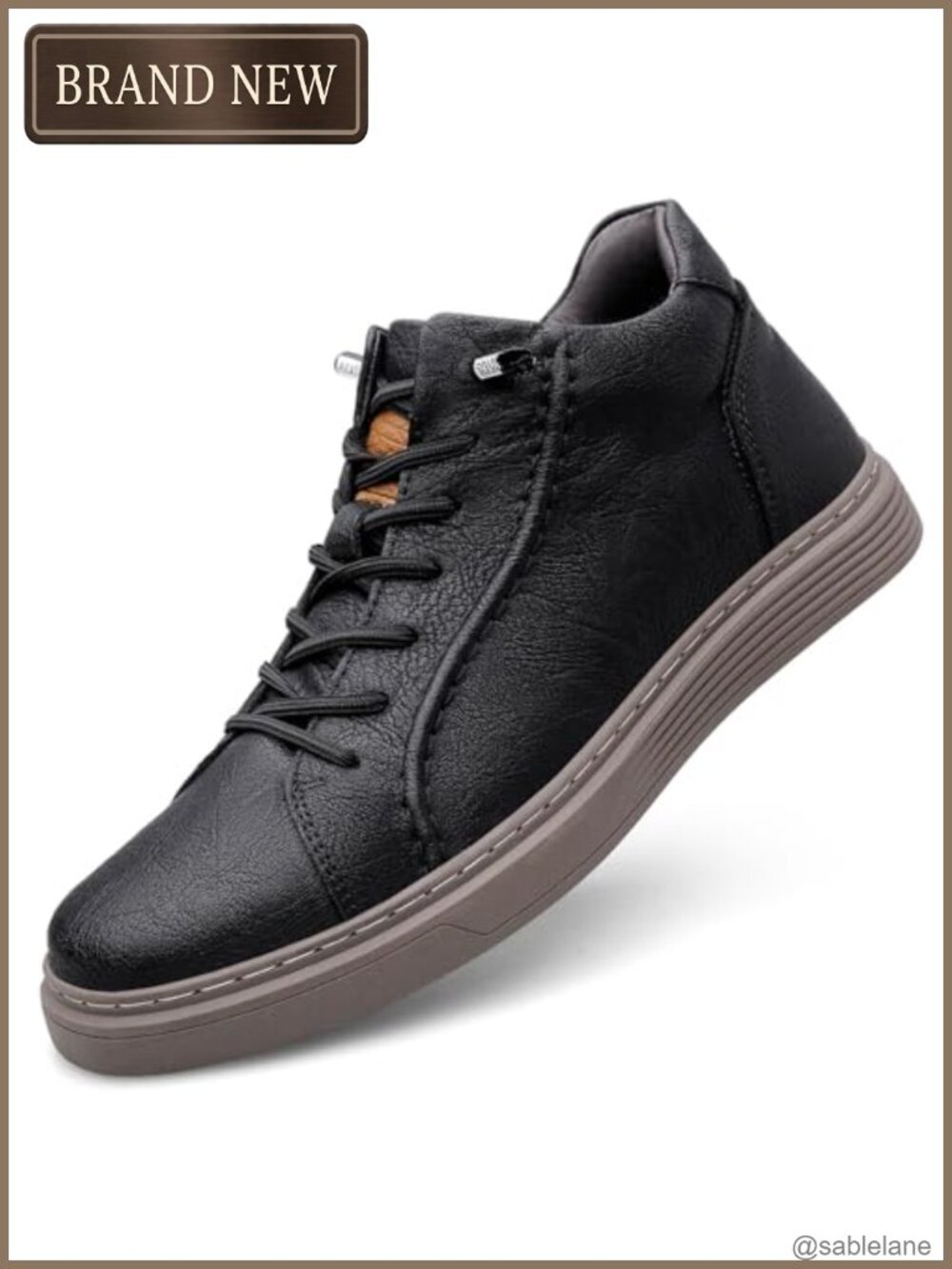 Elevator Shoes for Men 2.36in Height Incre High Top Sneakers Hidden Insoles